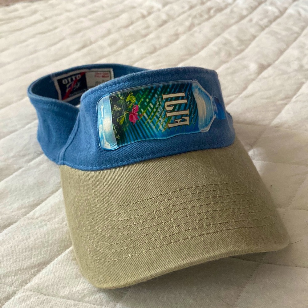 Unique One of a Kind FIJI Water Visor One Size Fits Most